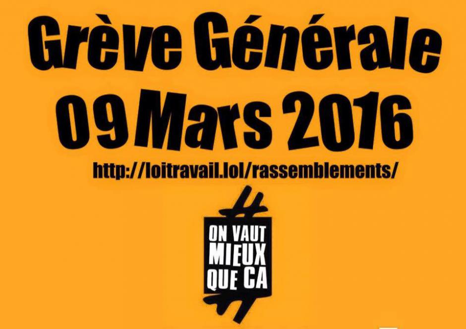 9 Mars  // Réforme El Khomri // Journée de mobilisation
