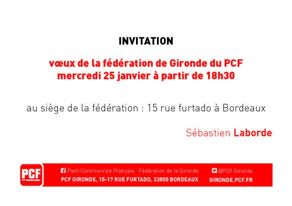 25 janvier // Voeux de la fédération du PCF Gironde