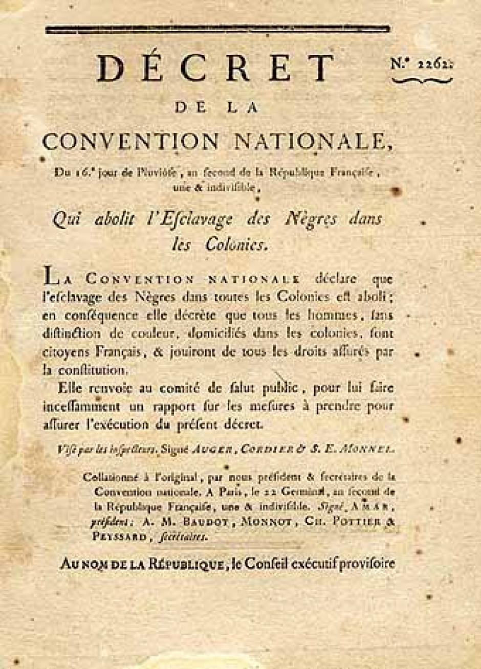 4 février: Il y a 220 ans, la Convention abolissait l'esclavage...