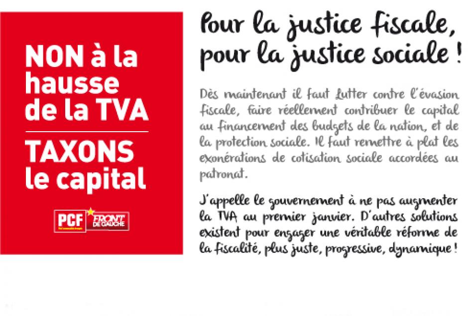 2000 signatures! - Signez la pétition contre la hausse de la TVA et pour une justice fiscale et sociale!