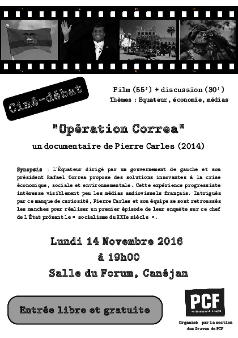 14 novembre // Ciné-débat à Canéjan